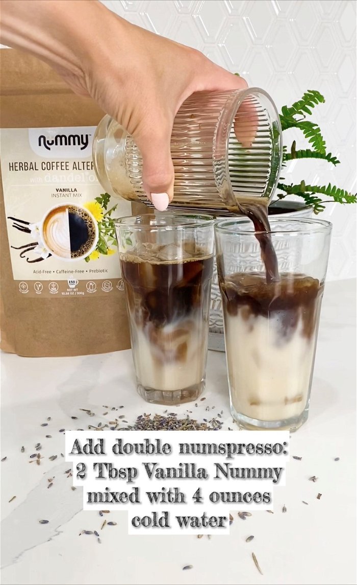 Caffeine-Free Iced Lavender Vanilla Latte