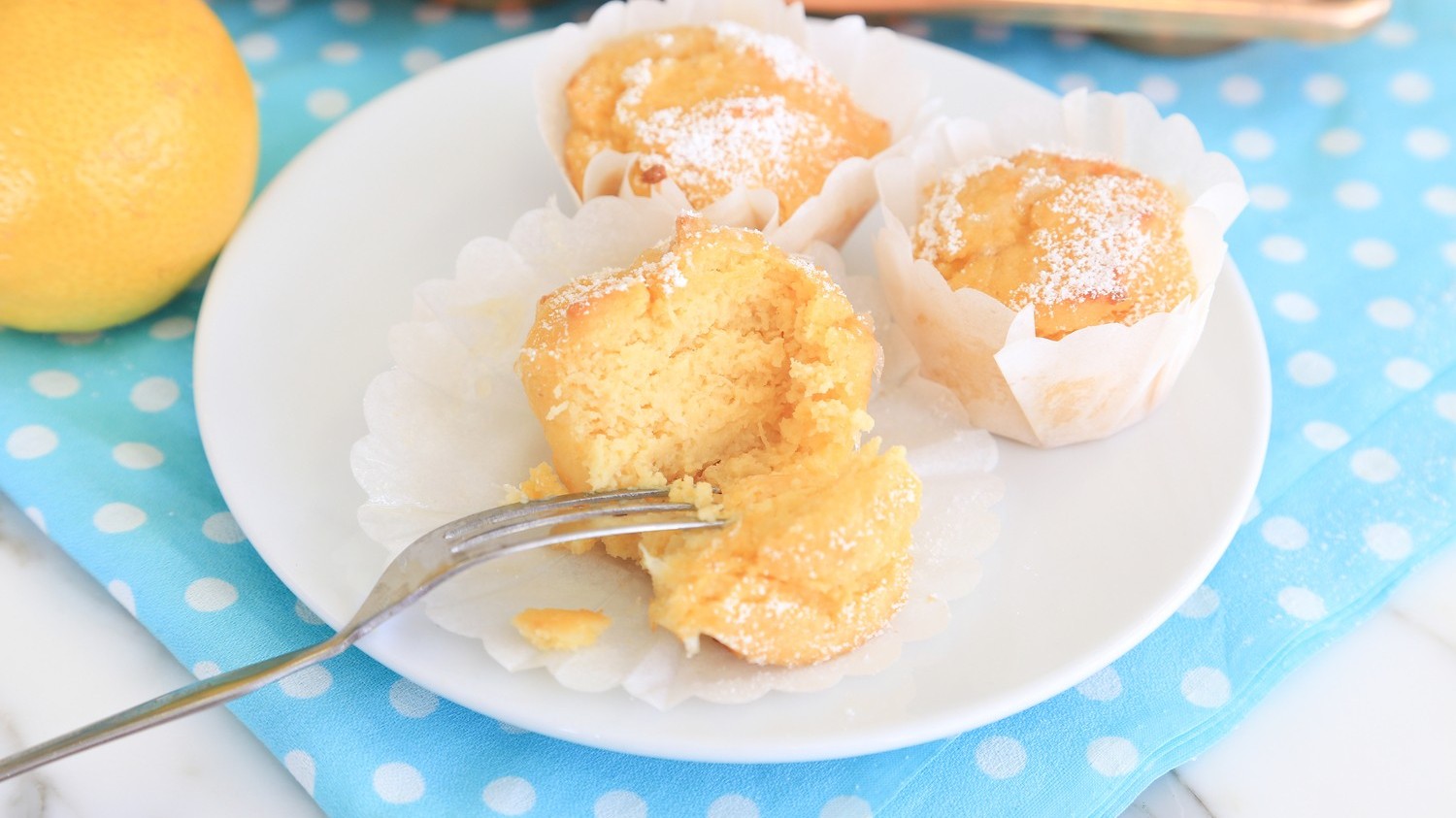 Image of Lemon Syrup Cupcakes