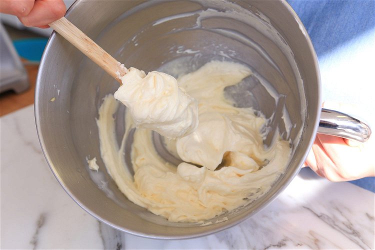 Image of Using an electric mixer or beaters, beat on low until...