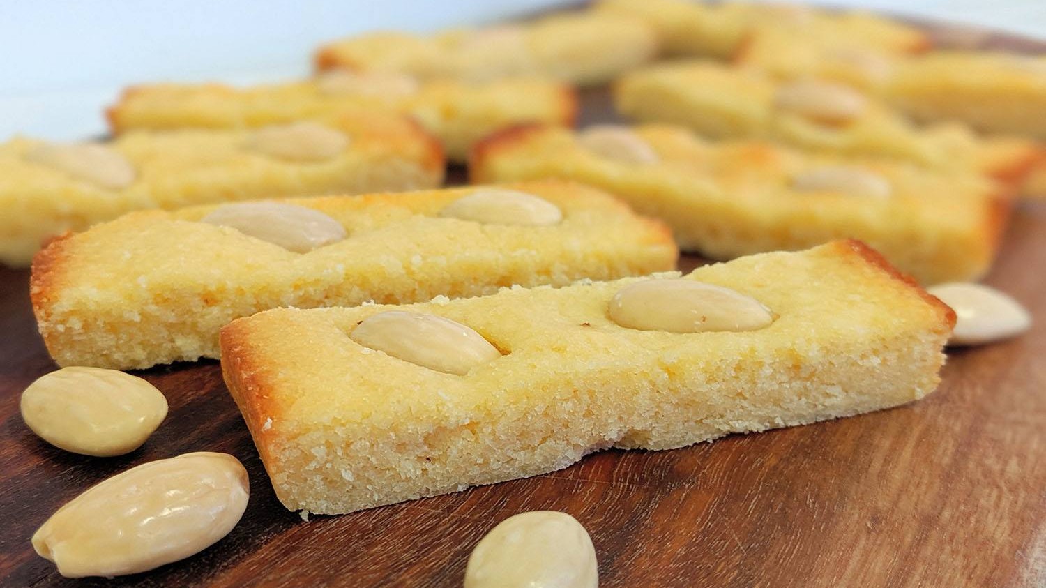 Image of Chewy Almond Finger Biscuits