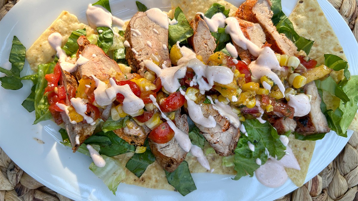 Image of Spicy Pork Nacho Salad