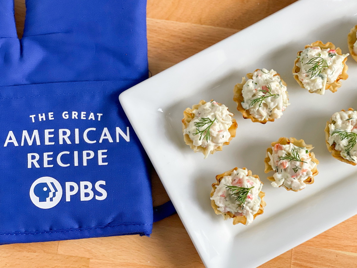 Spicy Dill Shrimp Salad in Phyllo Cups