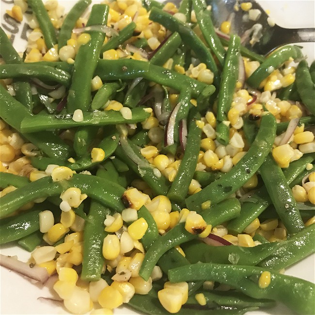 Image of Grilled Corn and Green Bean Salad