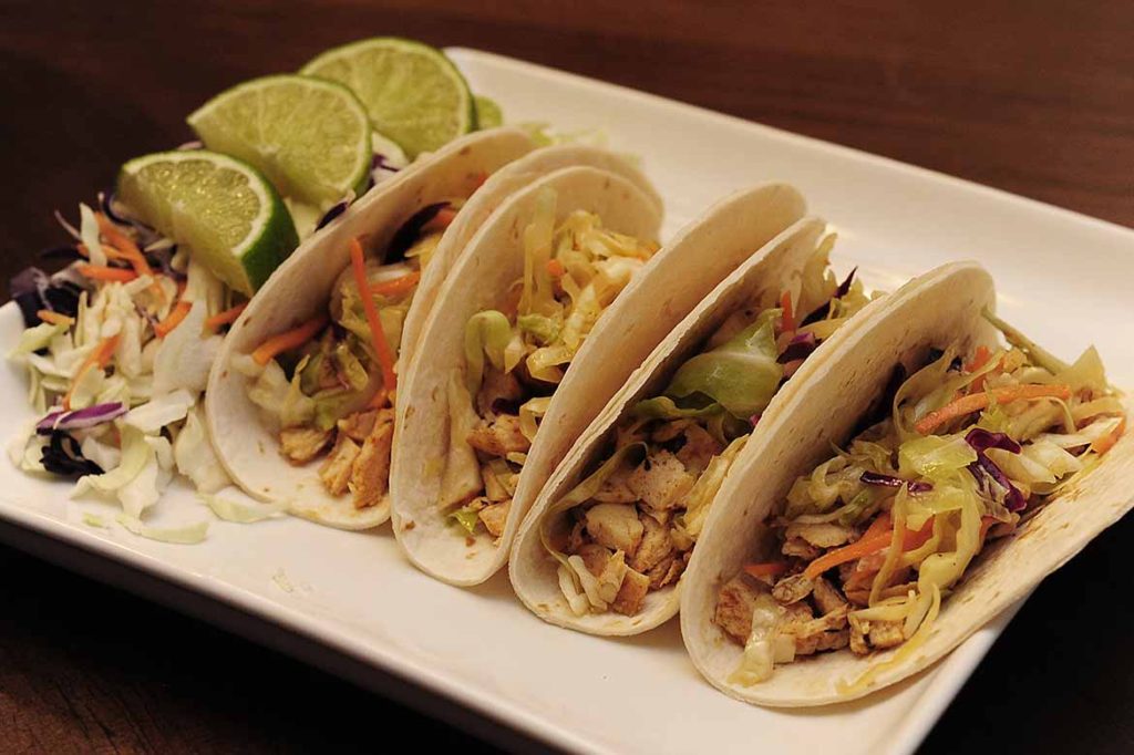 Asian Fusion Chicken Tacos