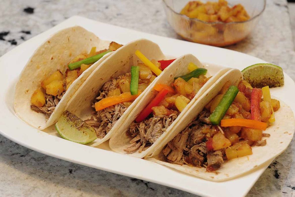Cuban Mojo Pulled Pork Tacos