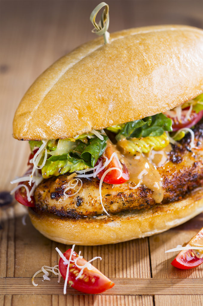 Blackened Chicken Caesar Sandwich