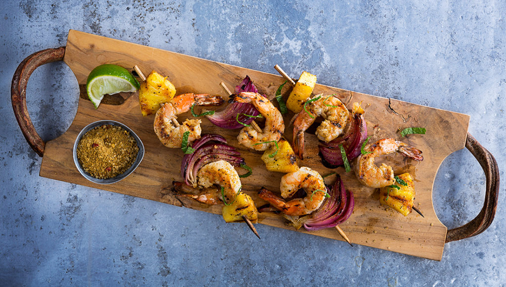 Island Grilled Shrimp Skewers