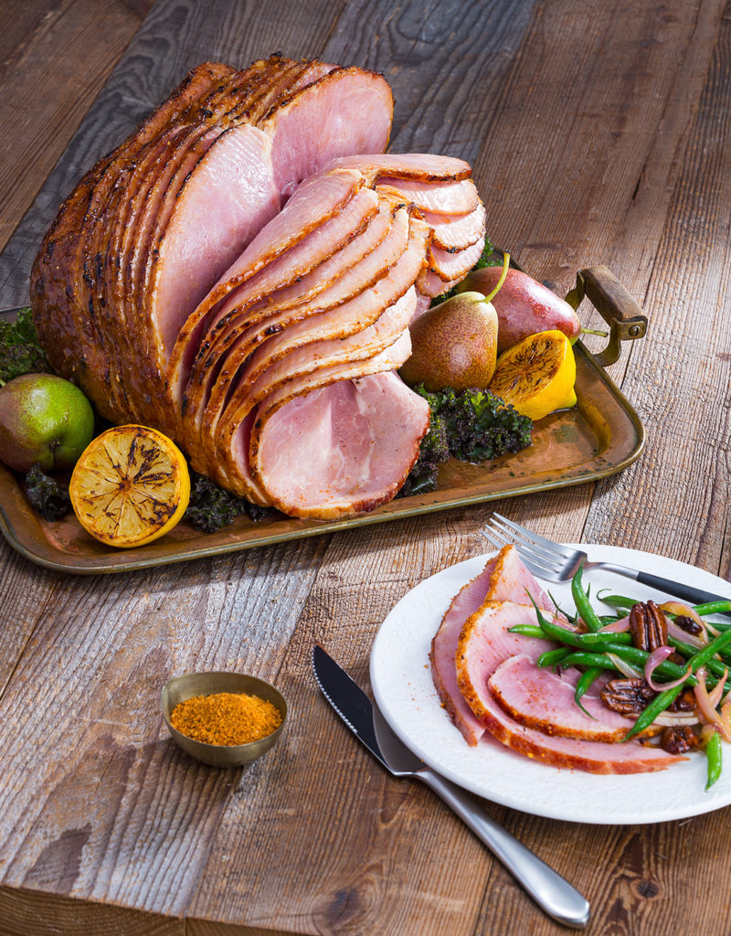 Sweet Bourbon Glazed Ham