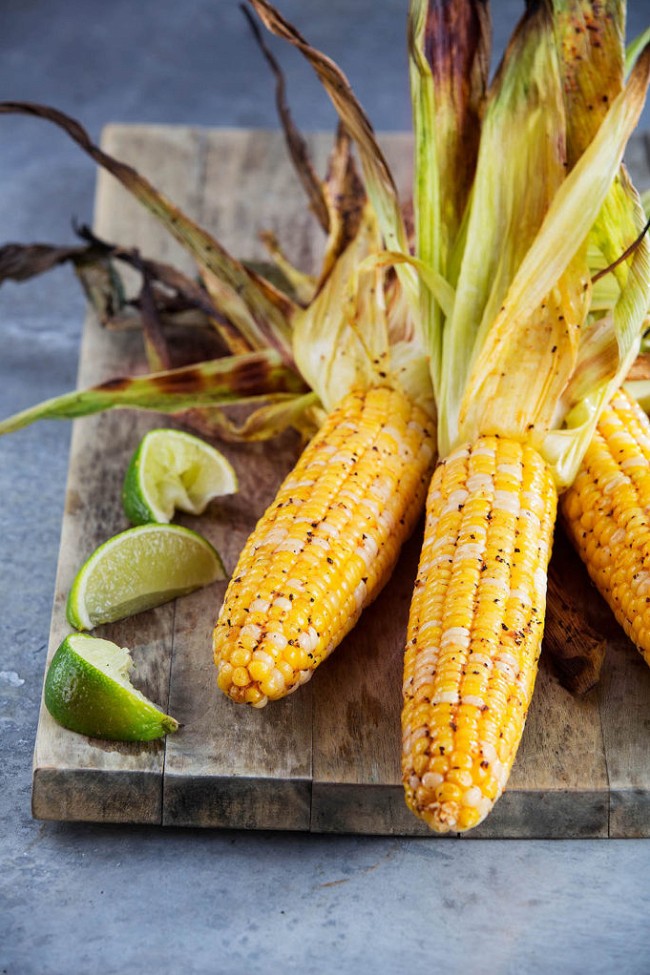 Image of Grilled Corn with Compound Butter