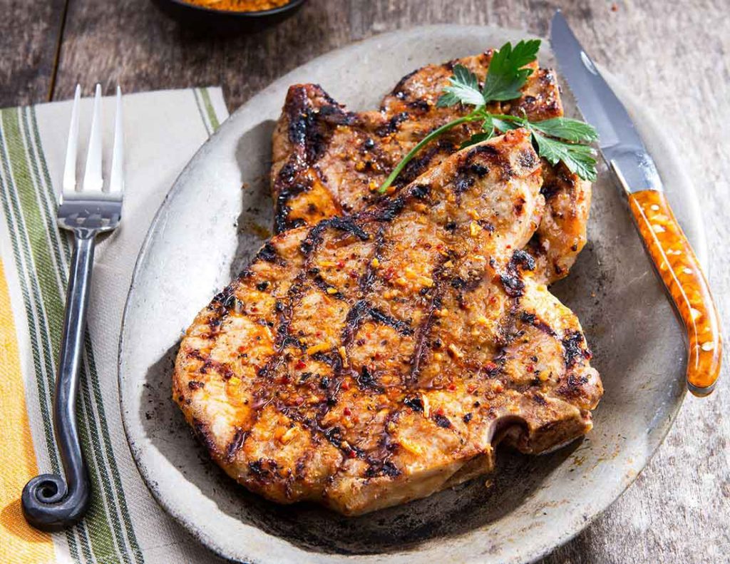 Wicked Sweet Bourbon Pork Chops
