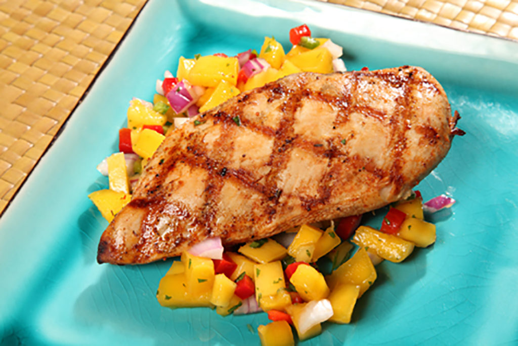 Mango Salsa Jerk Chicken