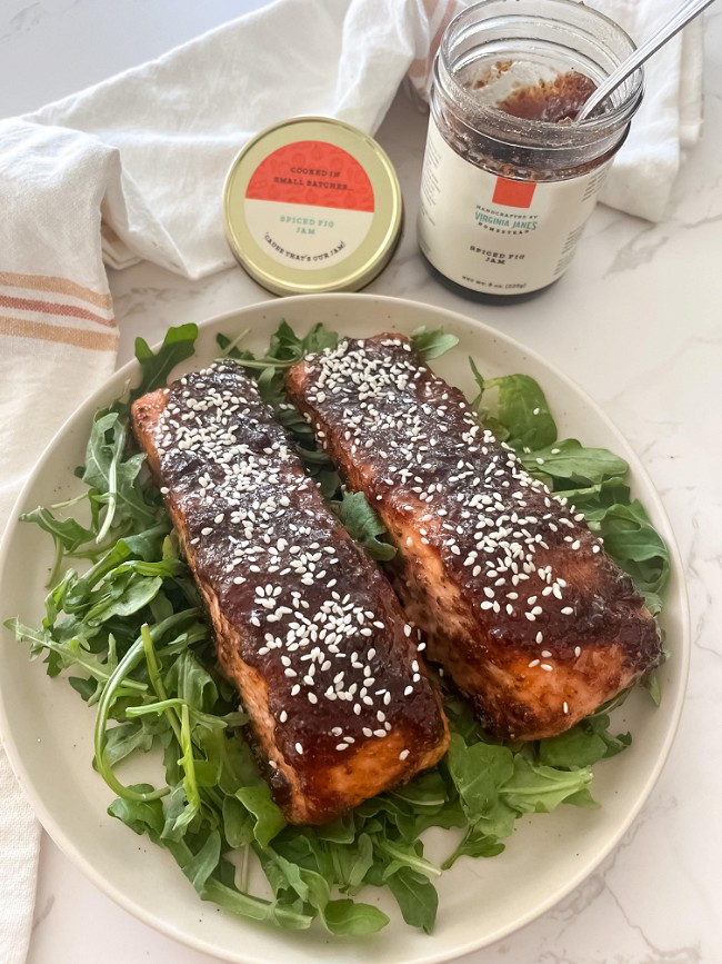 Image of Spiced Fig Glazed Salmon