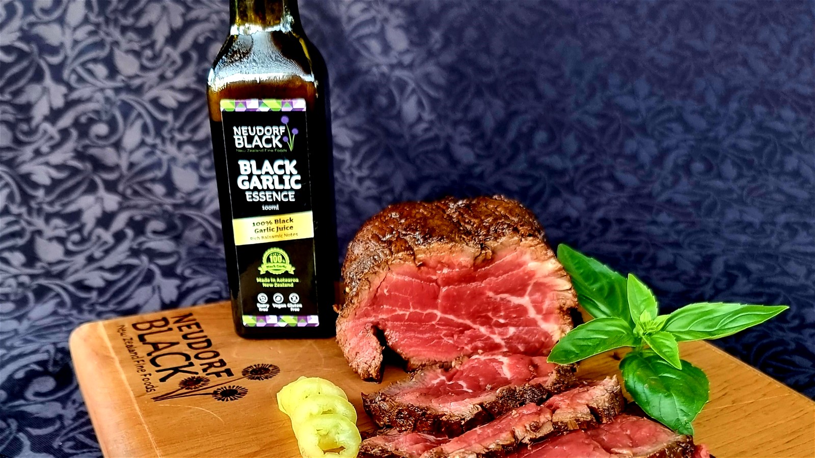 Image of Beef Tataki with Black Garlic Essence