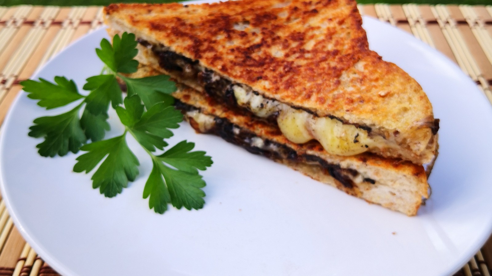 Image of Black Garlic and Cheese Toastie