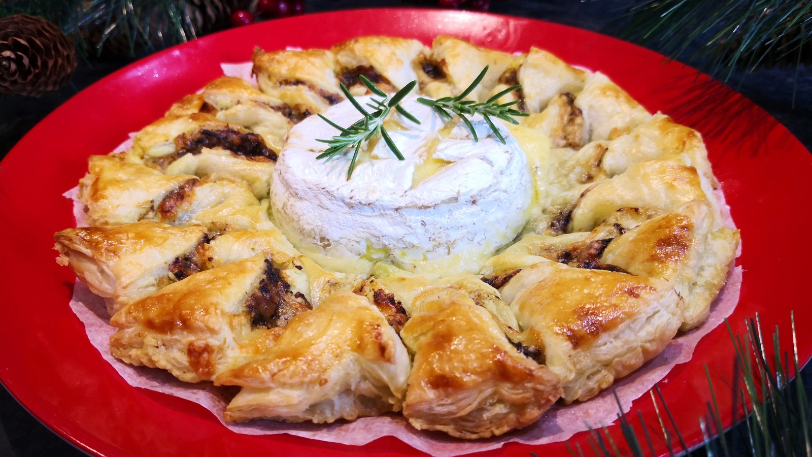 Image of Baked Camembert with Black Garlic Pastry Twists