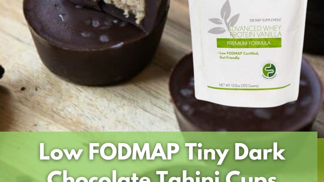 Image of Low FODMAP Tiny Dark Chocolate Tahini Cups