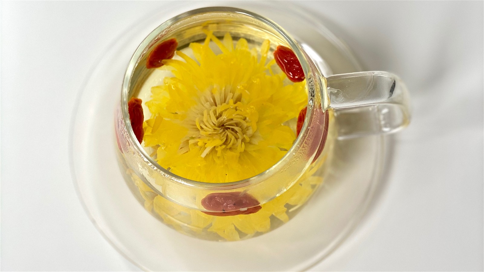 Chrysanthemum Ginger Goji Berry Tea, Flower Tea Recipe