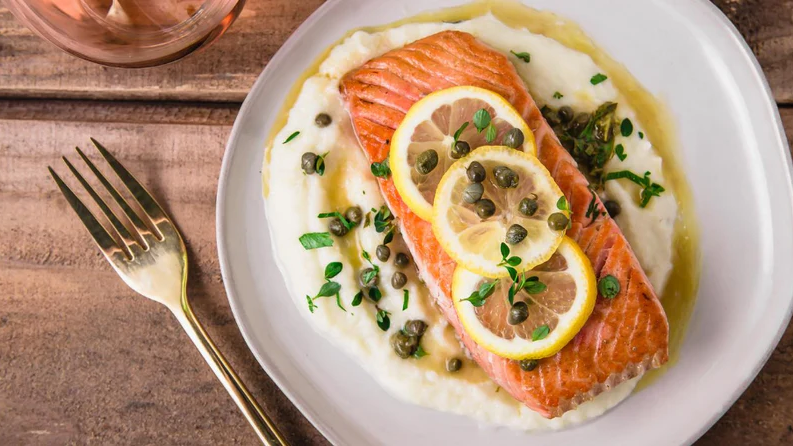 Image of King Salmon with Lemon Capers