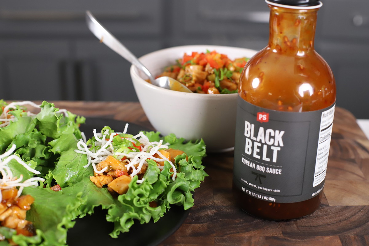 Korean BBQ Chicken Lettuce Wraps