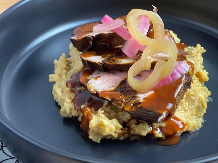 Image of Make sure the first bite you take contains all those pieces and enjoy!