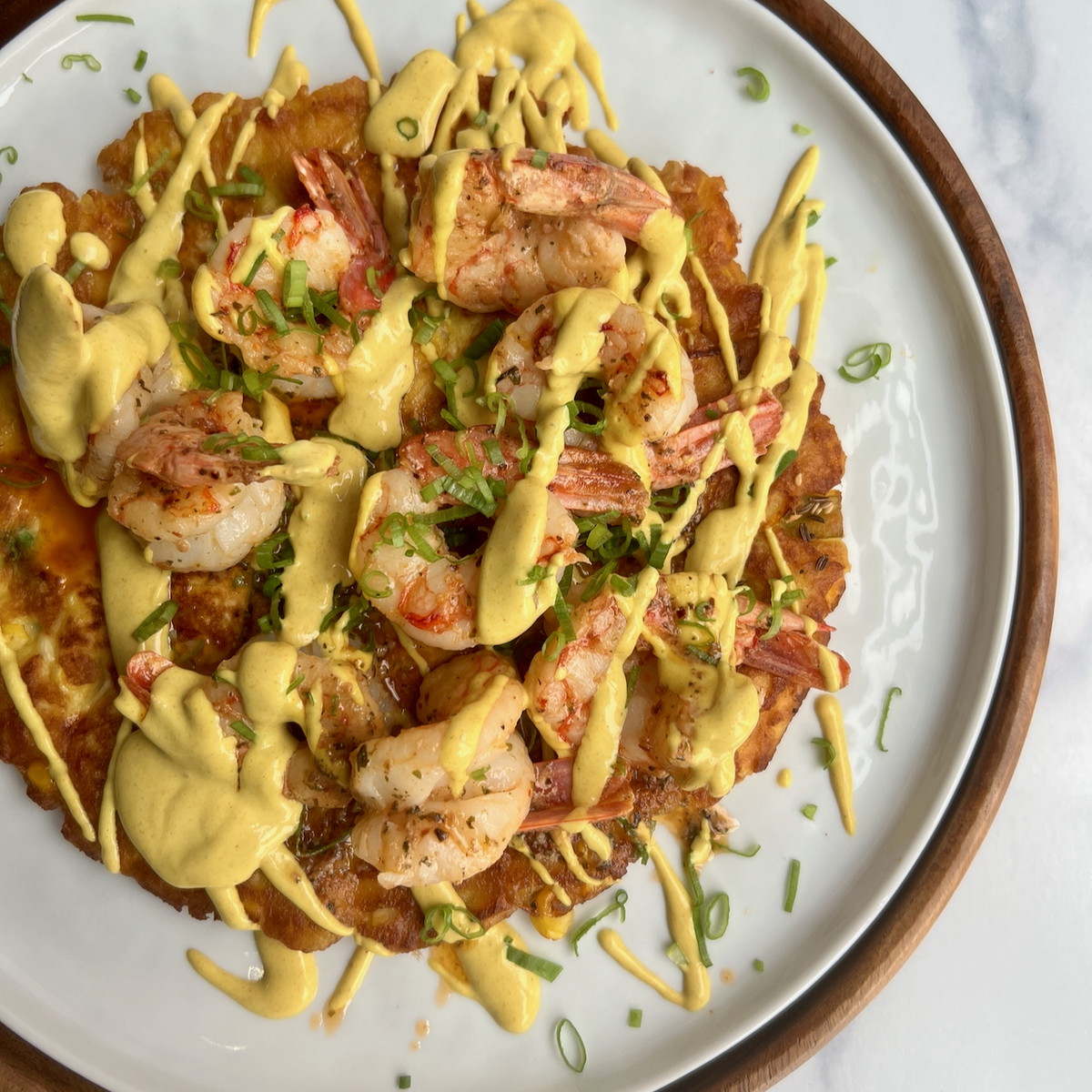 Corn Cake (with Shrimp)