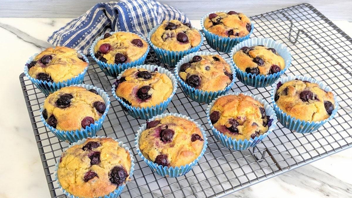 Image of Low Sugar Blueberry Muffins