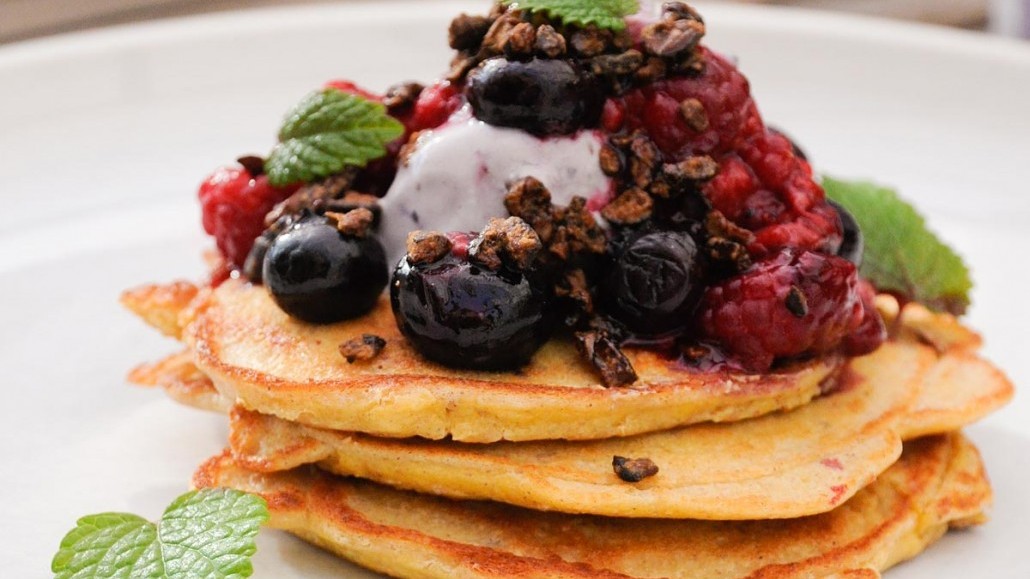 Image of Melanie’s Mint Berry Pancakes