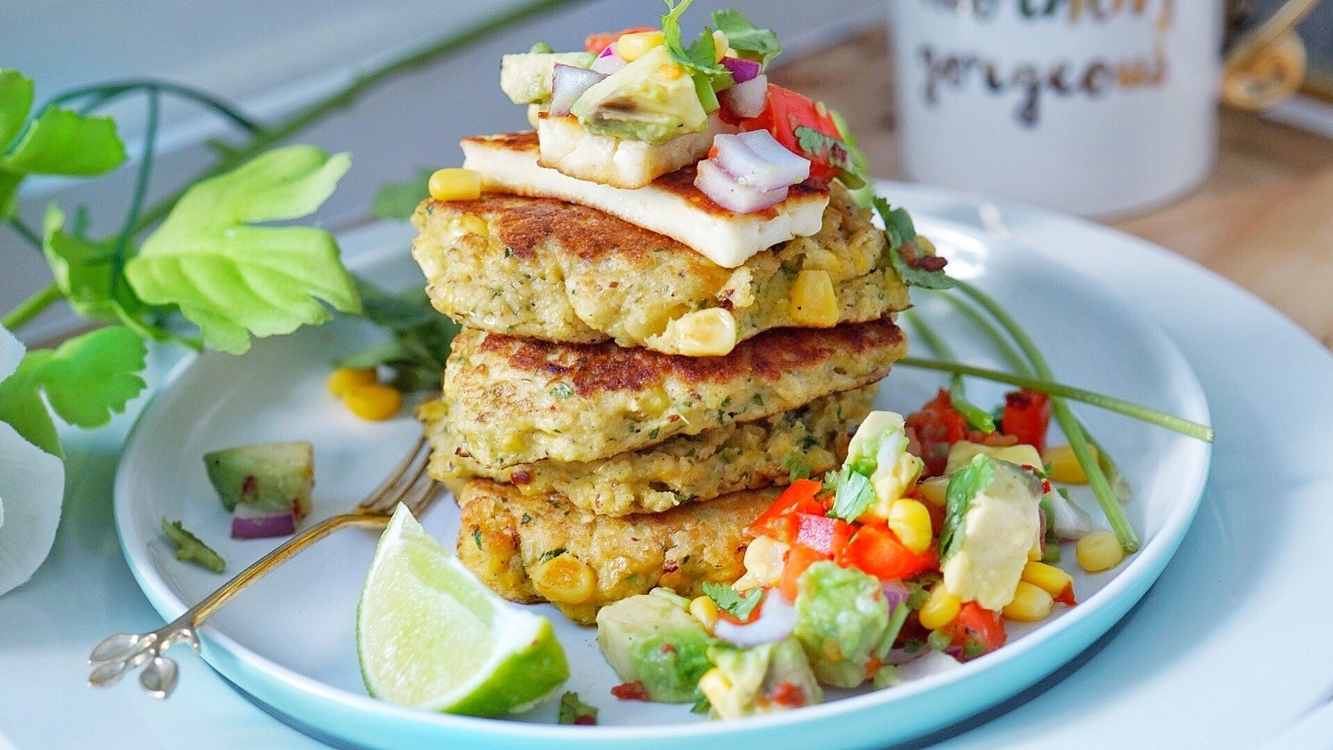 Image of Miss Florrie's Fantastic Halloumi & Corn Fritters