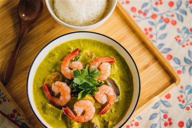 Image of Thai Green Curry with Prawns