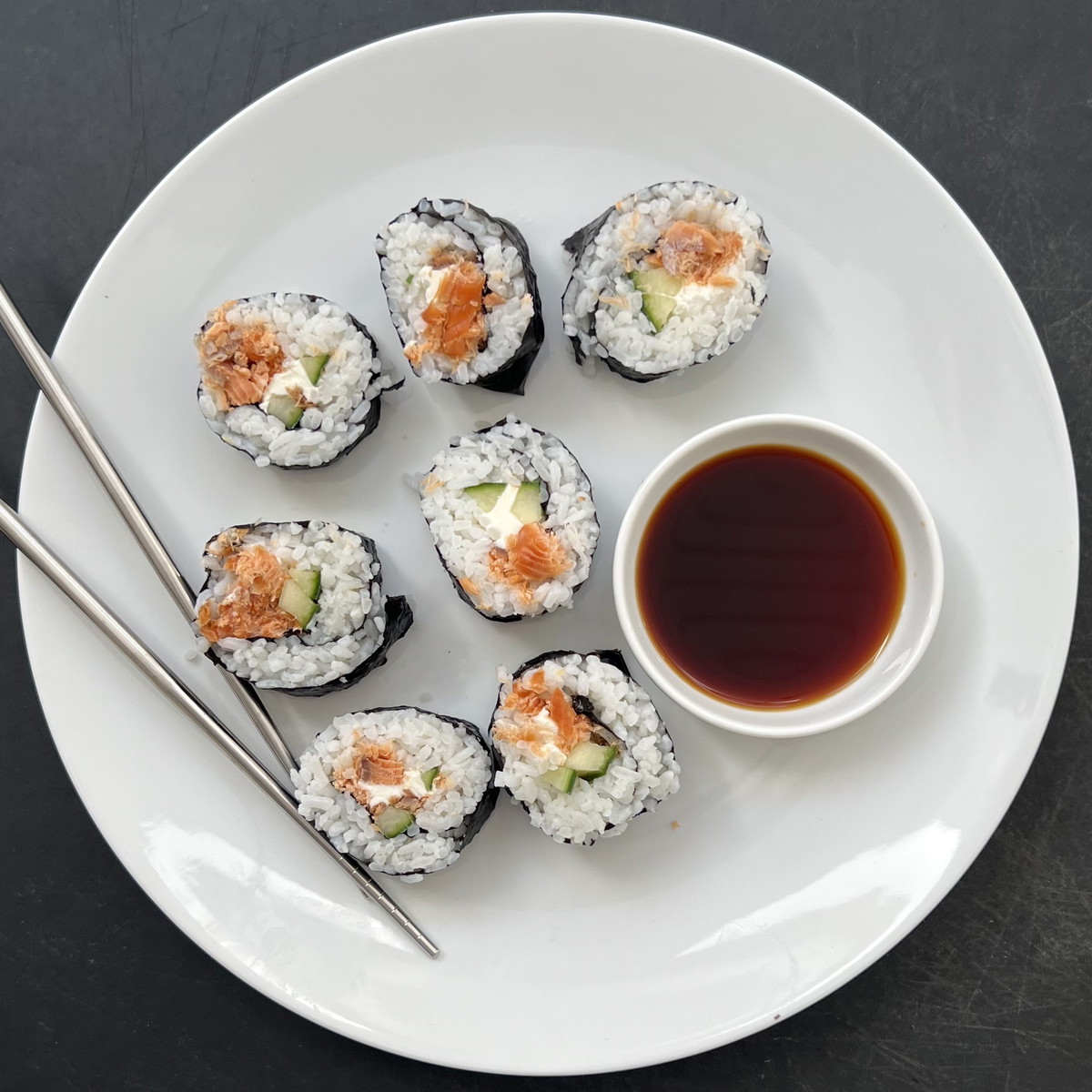 Smoked Salmon Sushi Roll
