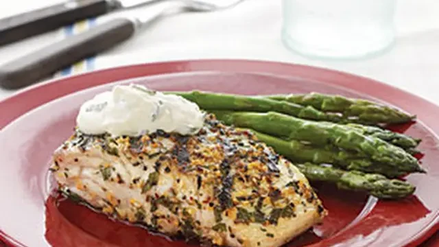 Image of Grilled Amberjack with Country-Style Dijon Cream Sauce