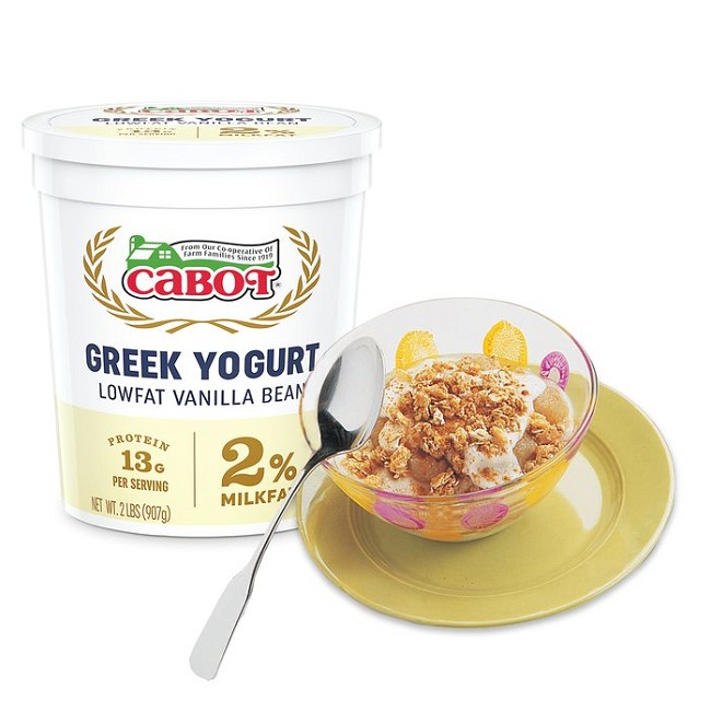 Image of Apple Pie in a Bowl with Cabot Greek Yogurt