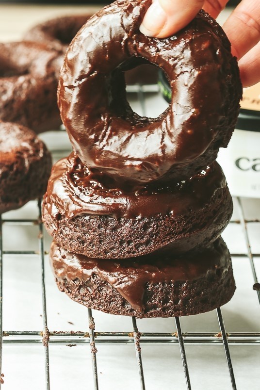 Image of Baked Chocolate Mousse Donuts