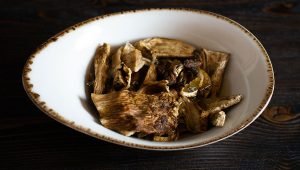 Image of Put your dried porcini mushrooms in a small bowl and...