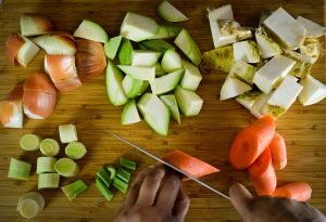 Image of Cut all the ingredients into a big pieces.