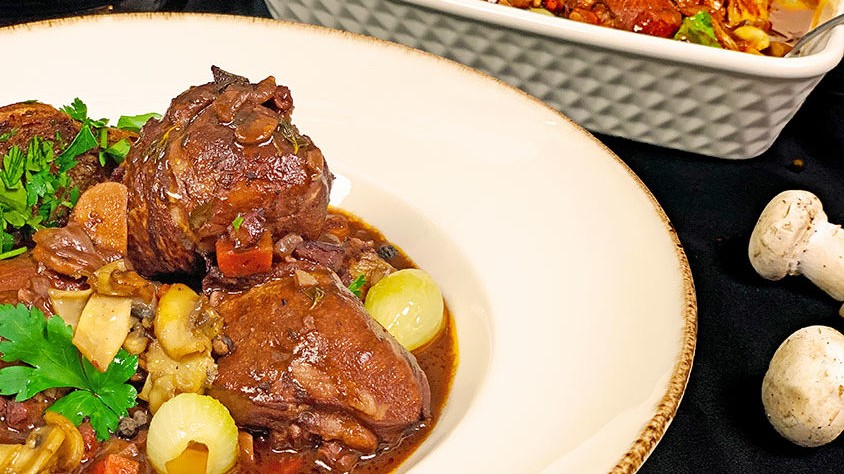 Image of Coq Au Vin – Chıcken in Wine – Pollo al Vino