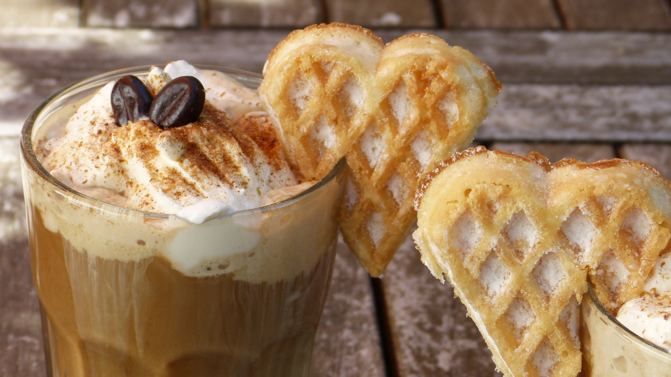 Image of Waffle Cookie Coffee