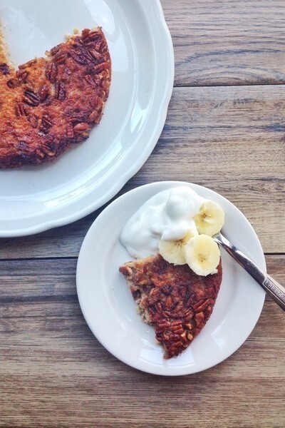 Image of Banana-Pecan Oatmeal Skillet Cake