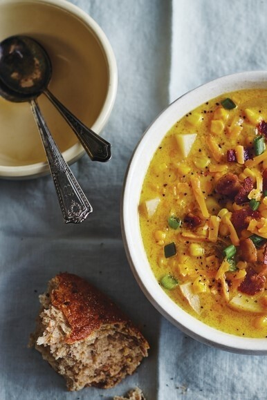 Image of Barstow’s Longview Farm’s Cheddar-Corn Chowder