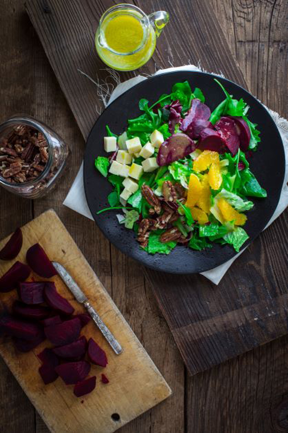 Beet & Orange Salad with Cheddar
