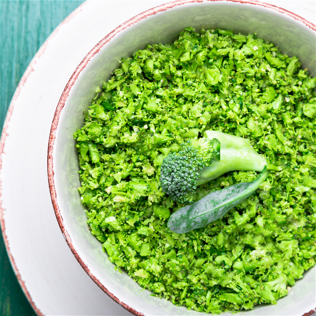 Image of Pesto Riced Broccoli