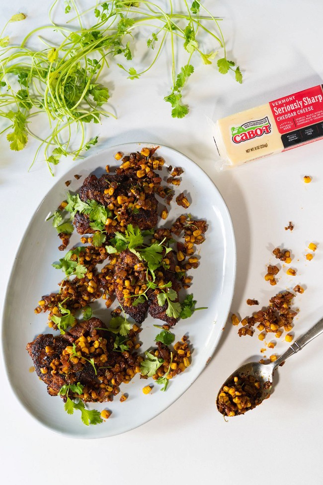 Image of Blackened Fish with Street Corn Style Salsa