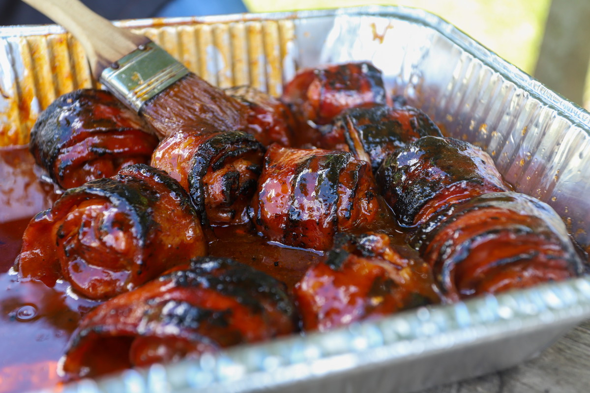 Bacon-Wrapped Chicken Burnt Ends
