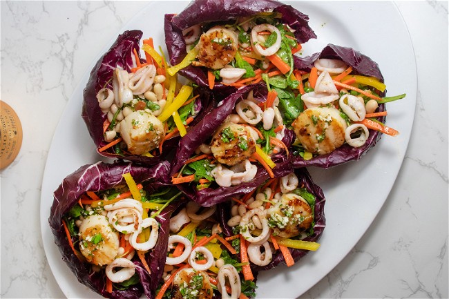 Image of Grilled Seafood Salad Cups