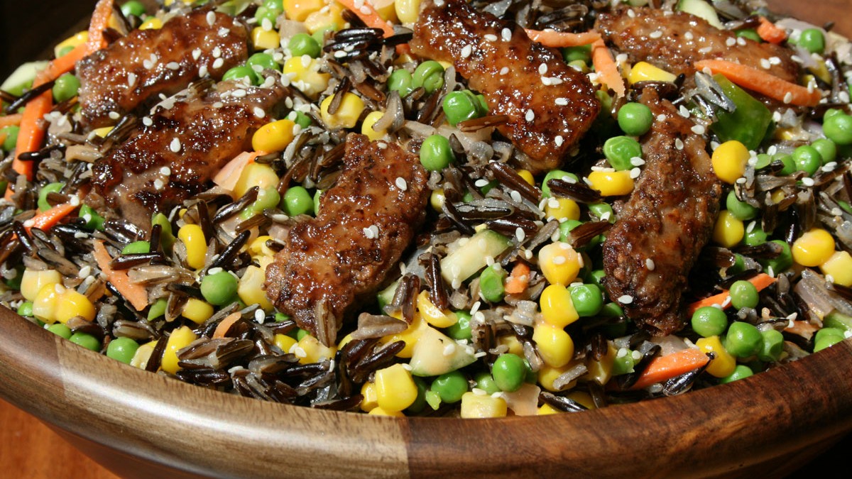 Image of Raging Bourbon BBQ Beef & Wild Rice Salad