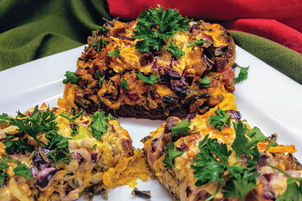 Image of Smoky Wild Rice Reuben Tartines