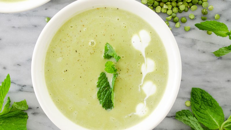 Image of Summer Soup:  Green Split Pea Gazpacho 