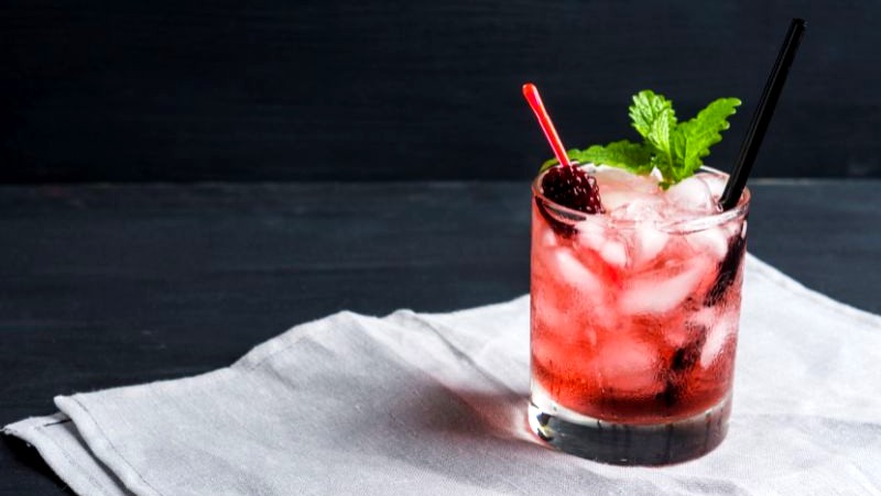 Image of Blackberry Kombucha Vodka Smash