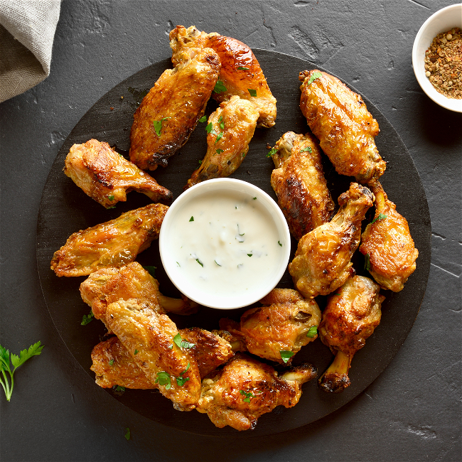 Image of Lemon and Gin Chicken Wings