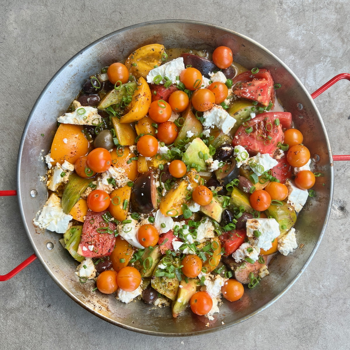 Flaming Tomato Bruschetta (a.k.a. Tomate Flambé)
